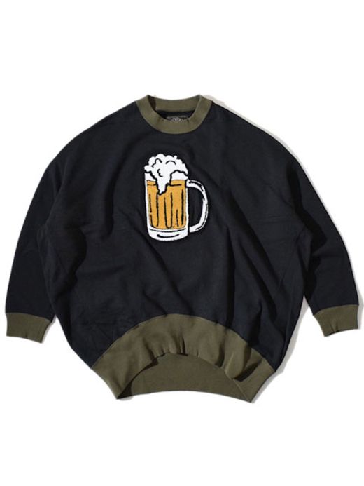 ALDIES A1902720 / BEER FUNNY SWEAT / BLACK