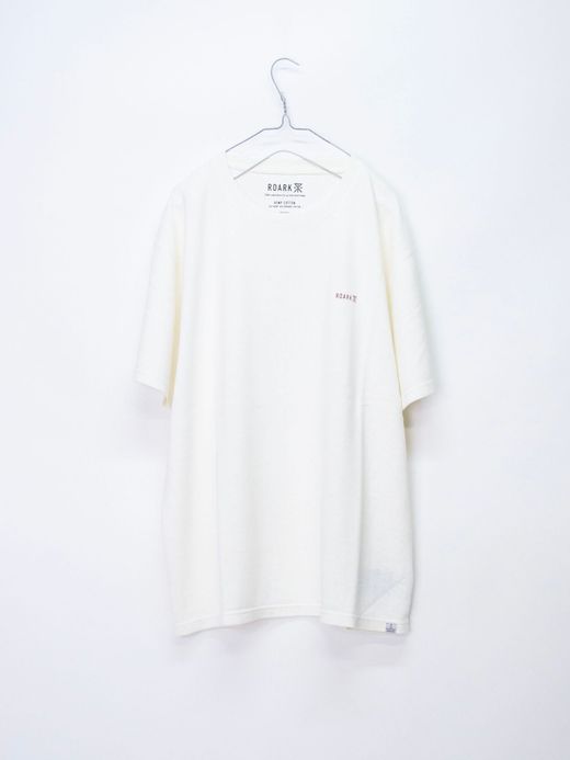 ROARK REVIVAL RTJH720 / HEMPCOTTON H/W TEE / WHITE