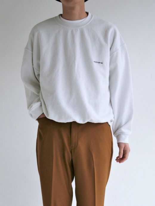 ANACHRONORM NM-SW04 / 50/50 NAPPING CREW SWEAT / WHITE