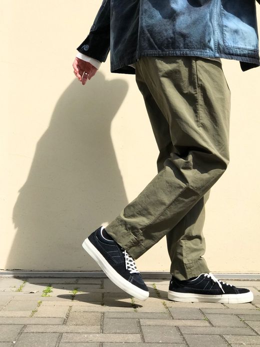 ANACHRONORM AN049 / CL TAPERED TROUSERS / OLIVE