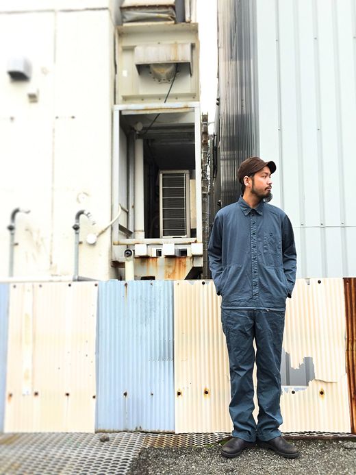 remilla Boat Zip Smock / BLU.GRY