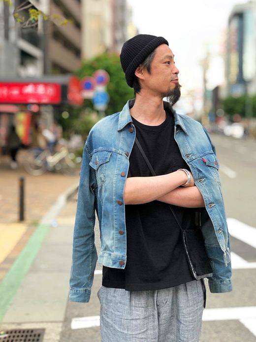 ANACHRONORM AN015W / 8oz DENIM JEAN JACKET / INDIGO AGING WASH 