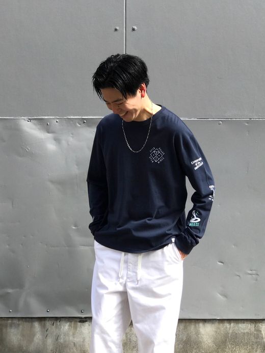 ROARK REVIVAL RLTJ604 / "WILDLIFE" L/S TEE / NAVY