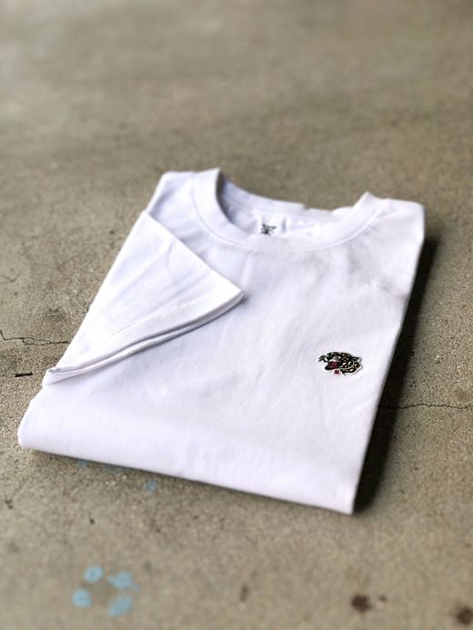 ROARK REVIVAL RTJHW521 / "TIGER HEAD" 9.3oz H/W TEE / WHITE