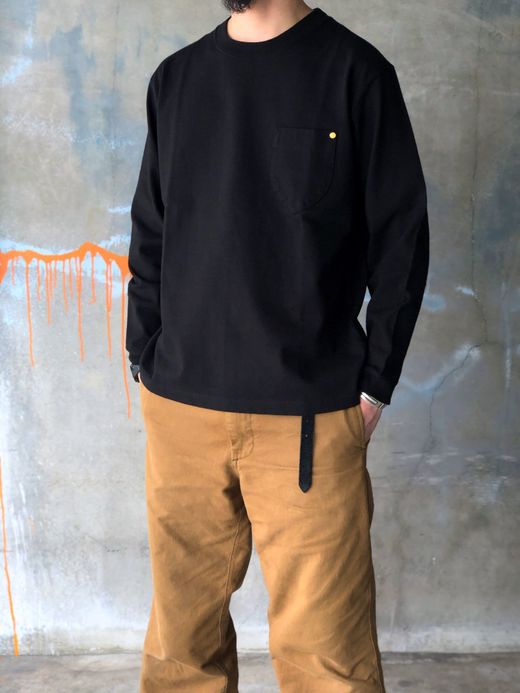 ANACHRONORM NM-TS04 / STANDARD HEAVY WEIGHT L/S  T-S / BLACK