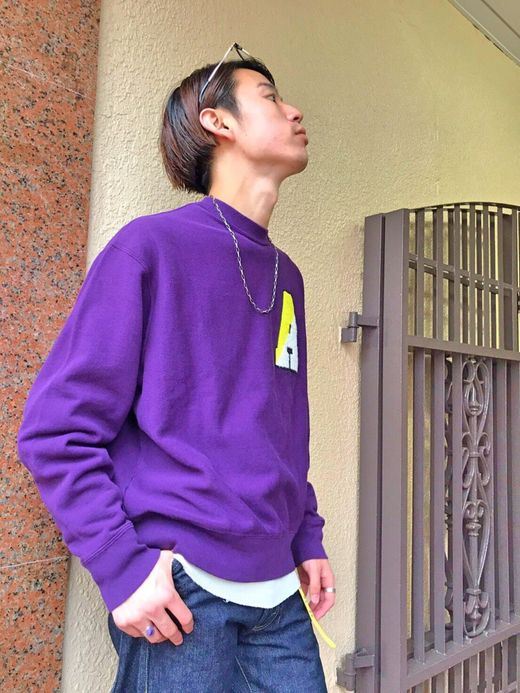 ALDIES ALD Wide Sweat / purple