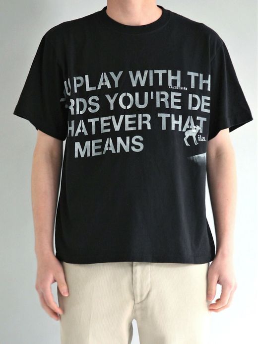 ANACHRONORM AN091 / STENCIL S/S T-S #2 / BLACK