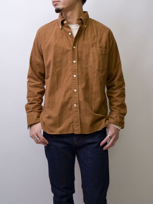 Spinner Bait 301NW / ネル起毛ダスティーワッシャーエイタシャツ / キャメル