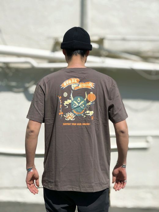 ROARK REVIVAL RTJD505 / "NOODLE HOUSE" TEE / CHARCOAL
