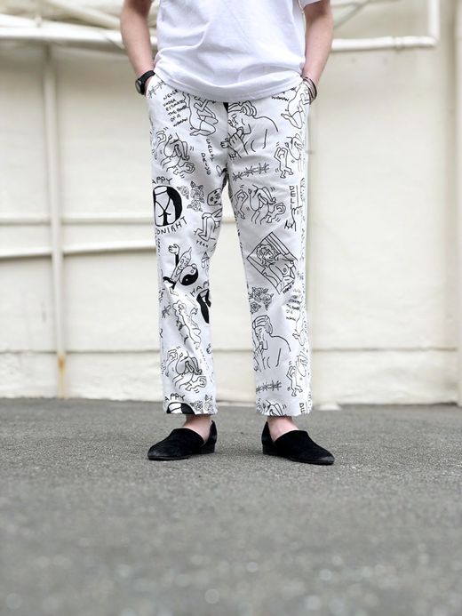 TENBOX TENBOX × FACE ACID PANTS / WHITE
