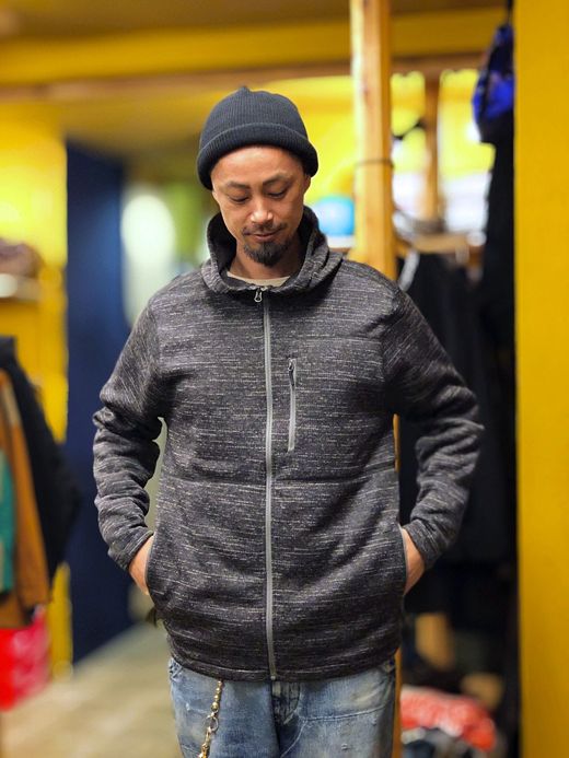 ROARK REVIVAL RF196 / ROADRUNNER ZIP FLEECE / CHARCOAL