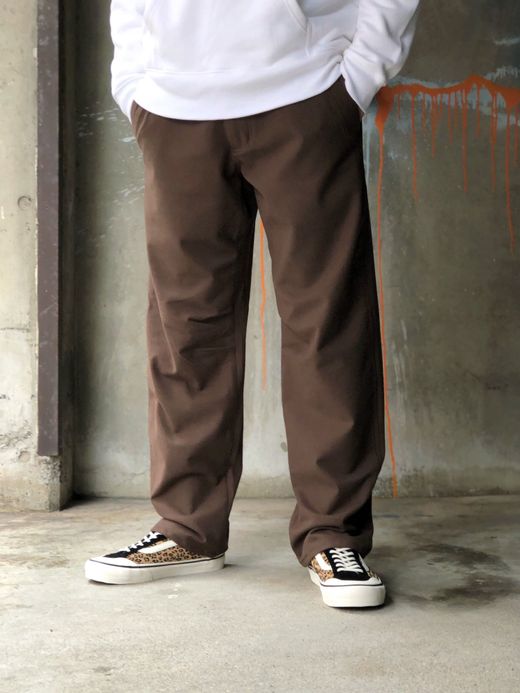 ROARK REVIVAL RPJ552 / WOOLY ST NEW TRAVEL PANTS - RELAX TAPERED / MOCCA