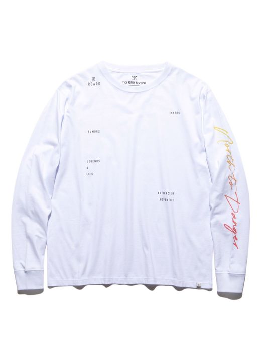ROARK REVIVAL RLTJ650 / "TYPOLOGY" L/S TEE / WHITE