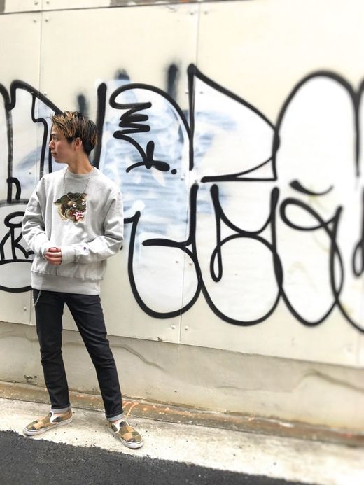 LOOKER Camo Tiger Sweat / gray
