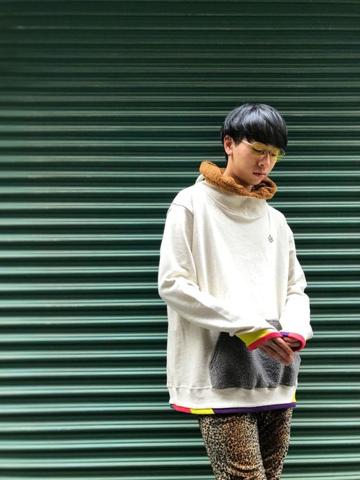 ALDIES Rib Swiching Big Parka / oatmeal