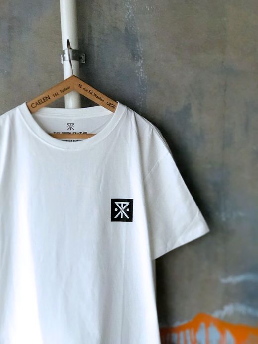 ROARK REVIVAL RTJD520 / "LARGE LOGO" TEE / WHITE