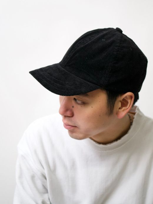 ANACHRONORM ANDC063 / LEATHER BUCKLE CAP / BLACK