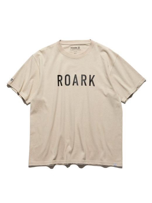 ROARK REVIVAL RTJC701 / "LOGO" TEE / BEIGE