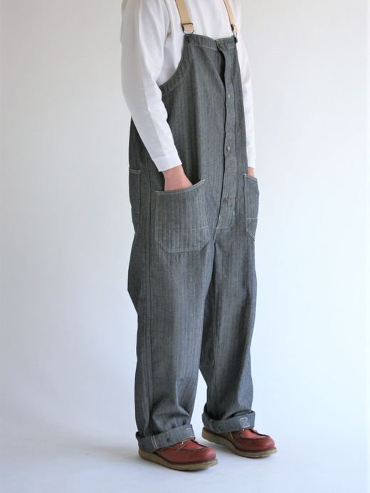 ANACHRONORM AN118 / DECK OVER PANTS / INDIGO ONE WASH