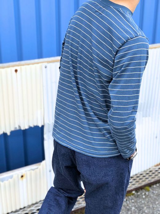 NECESSARY or UNNECESSARY Border L/S / blue