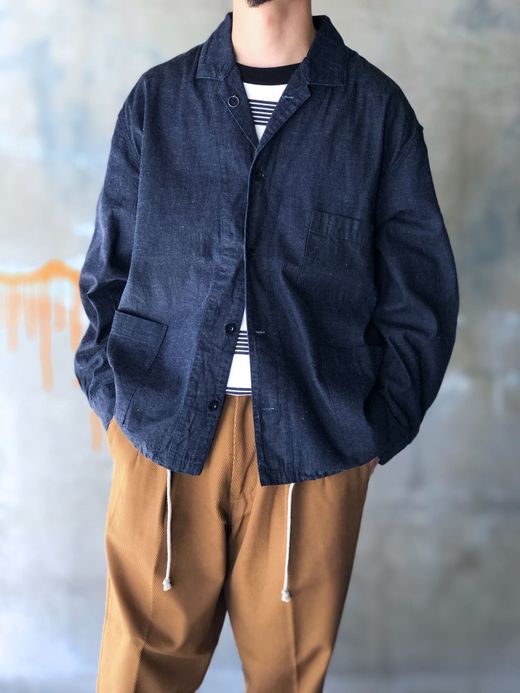 ANACHRONORM AN031 / L/S COVERALL SHIRT / INDIGO OW