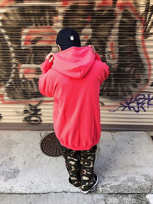 ALDIES Ultra Large Zip Parka / pink