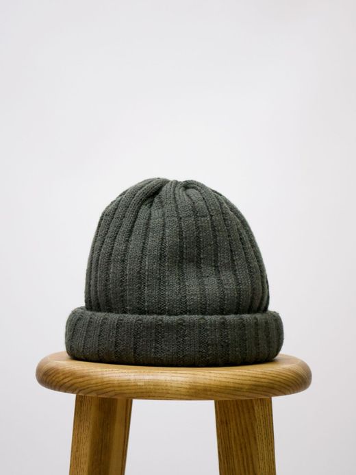remilla R203433 / リブニット帽 / オリーブグレイ
