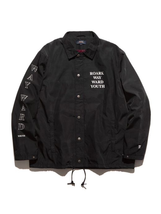 ROARK REVIVAL RJJ658 / WAYWARD YOUTH COACHES JACKET / BLACK
