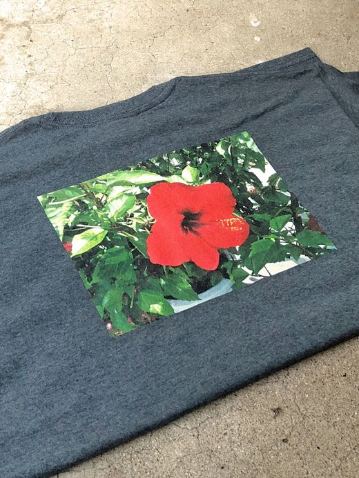 LOOKER LOOK.73 / HIBISCUS LONG TEE / C.GRAY