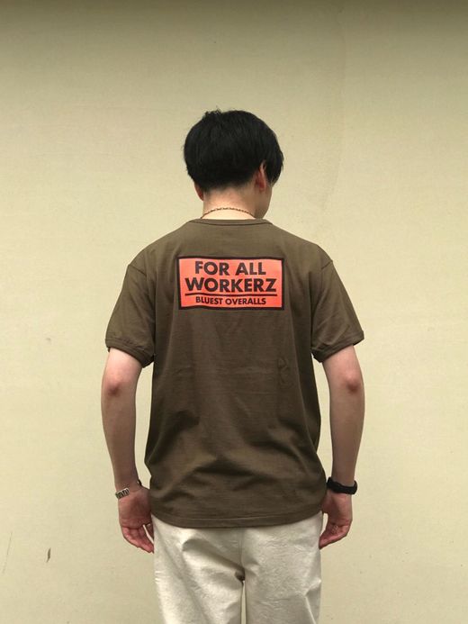 THE UNION TBO0007-2 / FOR ALL WORKERZ TEE / OLIVE