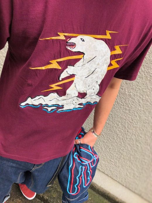 ALDIES Poler Bear T / burgundy