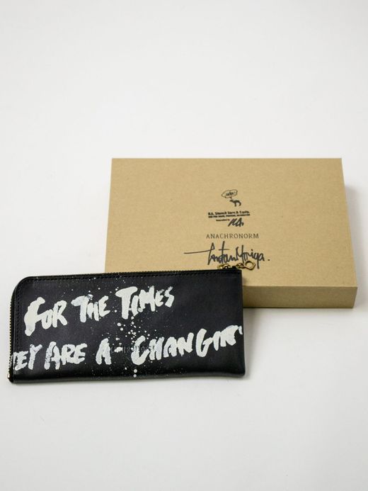 ANACHRONORM ANBB028-STCL / STENCIL COIN CASE LONG / BLACK