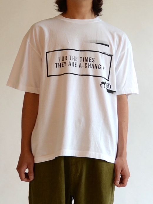 ANACHRONORM AN136 / STENCIL S/S T SHIRTS #2 / WHITE