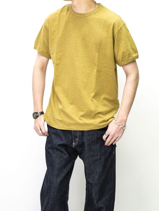 THE UNION TF00392 / PLAIN TEE / MUSTERD