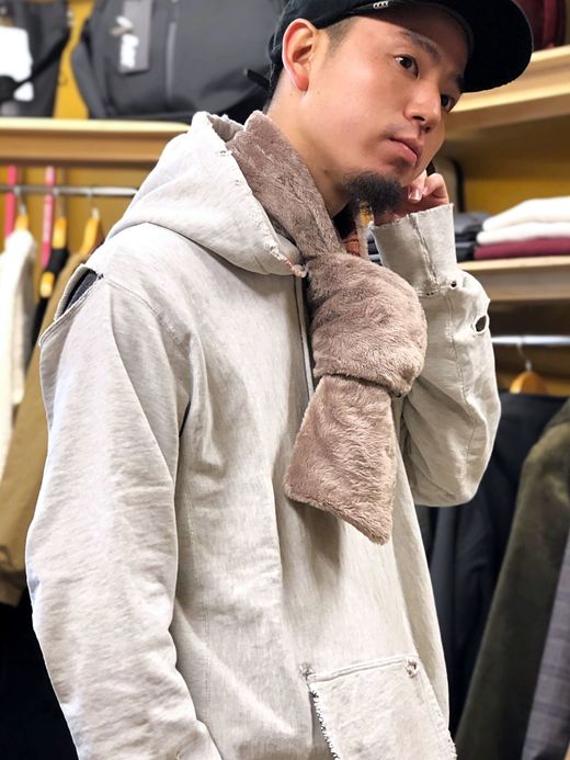 VOO LIF-054 / 3FACE GOBELIN STOLE / BEIGE COMBO
