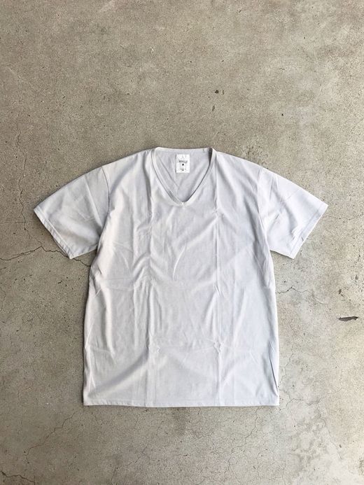 remilla R201214 / ポリコVネックTEE / ASH.WHT