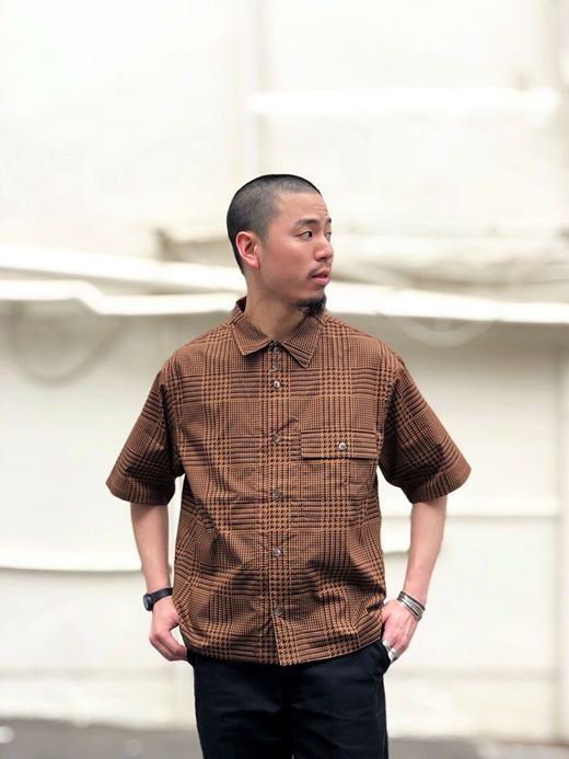 VOO VOO-919 / RELAX SUMMER SHIRTS / CAMEL GLENPLAID