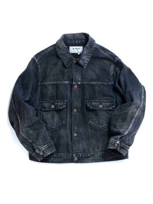 ANACHRONORM AN097-W1 / 2nd WORK JACKET SULFUR DYE / BLACK
