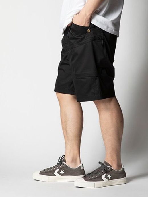 ROARK REVIVAL RSJ700 / HERRINGBONE ST NEW BAKER SHORTS / BLACK