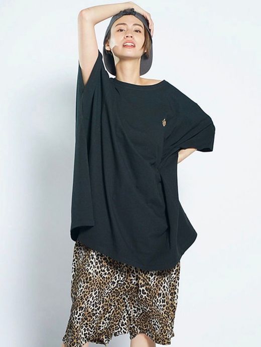 ALDIES A1201610 / FLAG WIDE BIG T / BLACK