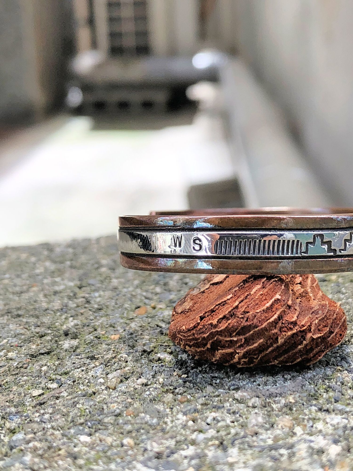 Indian Jewelry Wylie Secatero Silver&Copper Bangle / type A FLATBUSH