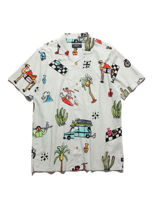 ROARK REVIVAL RW538 / ALWAYS RIGHT S/S WOVEN / OFF WHITE