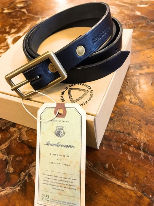 ANACHRONORM 20mm Long Belt By Brassbound / black