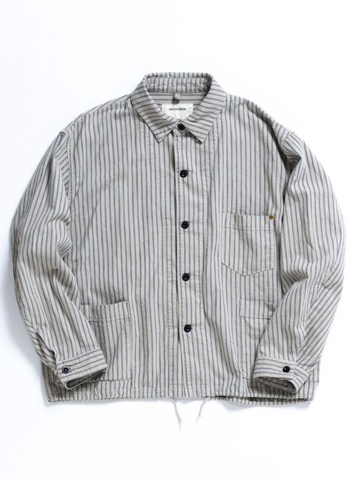 ANACHRONORM AN098 / COVERALL SHIRT Ⅱ / HICKORY STRIPE
