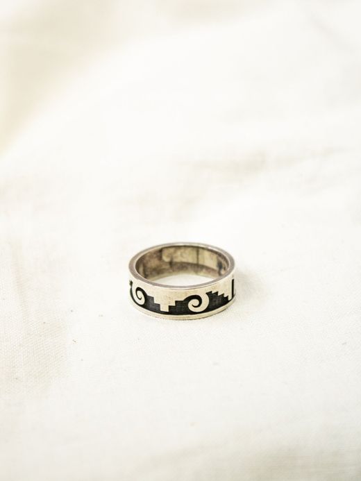 Indian Jewelry DUANE TAWAHONGVA SILVER RING