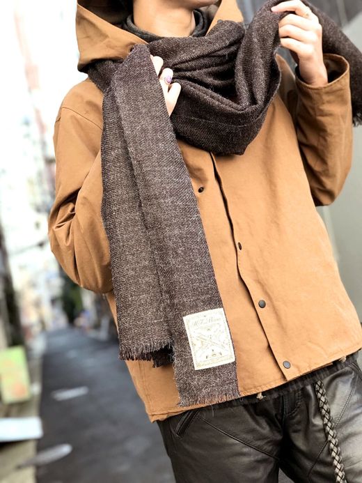 H.F and Weaver Stole / charcoal