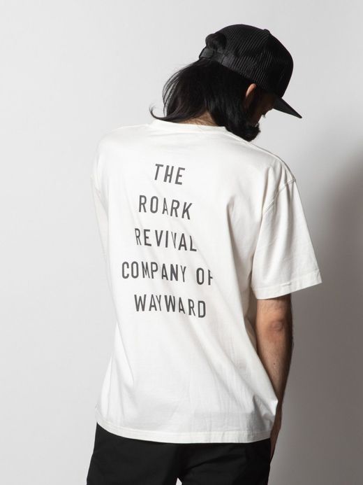 ROARK REVIVAL RTJD601 / "COMPANY OF WAYWARD" TEE / WHITE