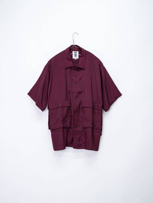 TENBOX DRUG DEALER SHIRT / BURGUNDY