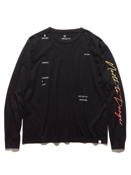 ROARK REVIVAL RLTJ650 / "TYPOLOGY" L/S TEE / BLACK