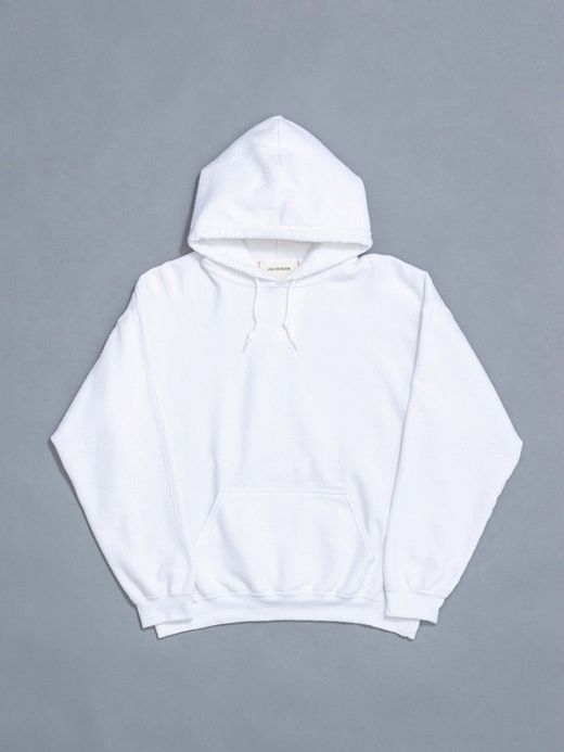 ANACHRONORM EMBROIDERED 50/50 HOODED PARKER / WHITE W